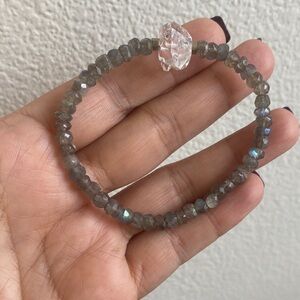 Herkimer Diamond & Labradorite Bracelet